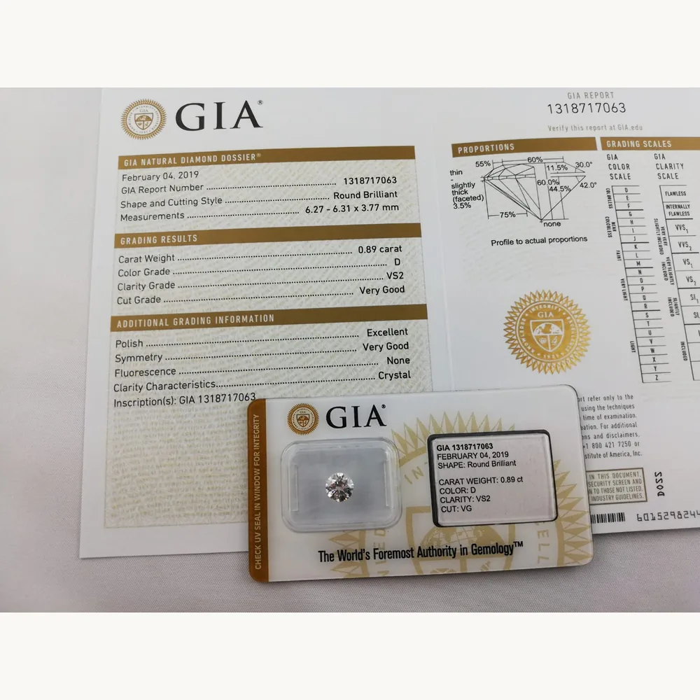 GIA certificate review for a diamond sale in Budapest